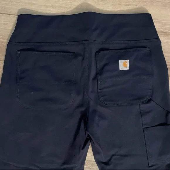 Carhartt Dark Blue Navy Women’s Tall Med (8-10) Fitted Legging Pants - Picture 6 of 8